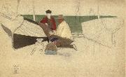 Joseph E.Southall Mending the Net china oil painting artist